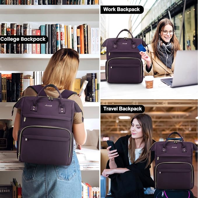 LOVEVOOK College Laptop Backpack, 15.6 Inch Travel Backpack - Image 5