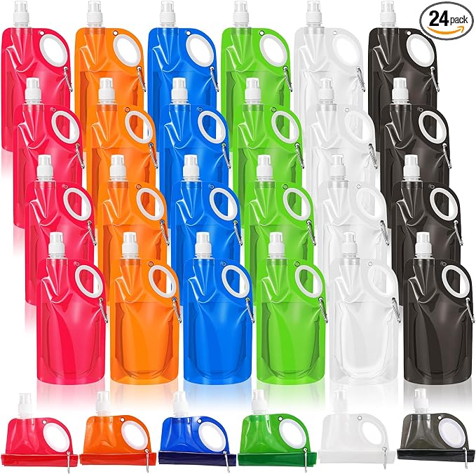 LemonRoad 22OZ Collapsible Water Bottles Bulk Foldable Water Bottles by Unknown
