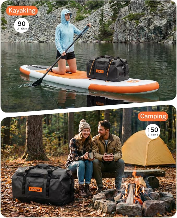 Gonex Waterproof Duffel Bag, 150L Heavy Duty Dry Duffle Bag - Image 7