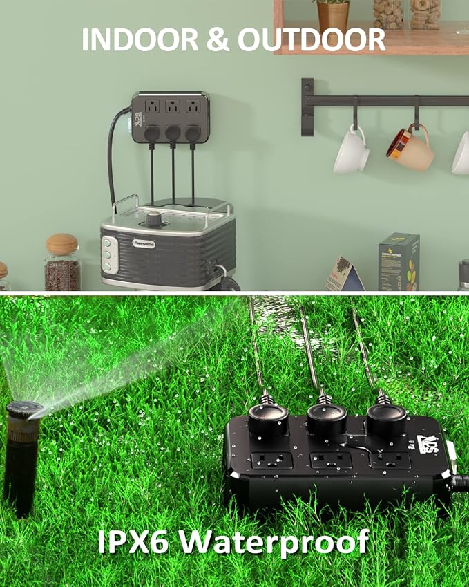 Outdoor Power Strip Weatherproof, Waterproof Surge Protector - Image 4