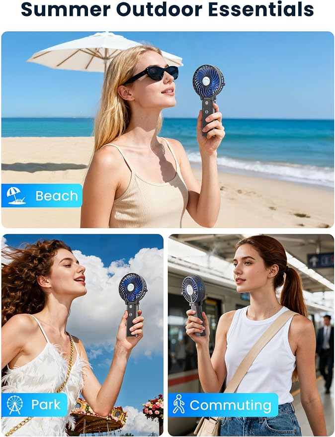 HandFan 5200mAh Portable Handheld Fan Rechargeable - Image 4