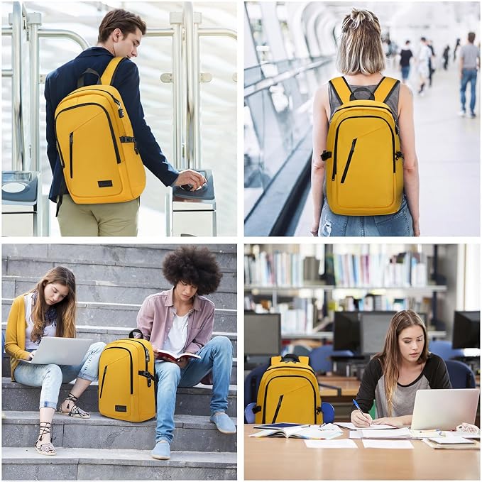 Mancro Travel Laptop Backpack, 15.6 in Anti Theft Backpack - Image 4