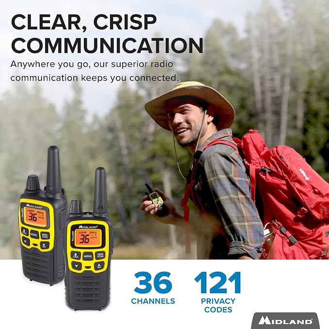 Midland® - T61VP3 X-TALKER - Two-Way Radio - 36 Channel FRS- Long Range Walkie - Image 2
