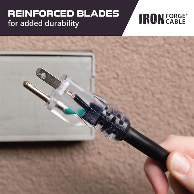 Iron Forge Cable 25 ft Lighted Outdoor Extension Cord - Image 4