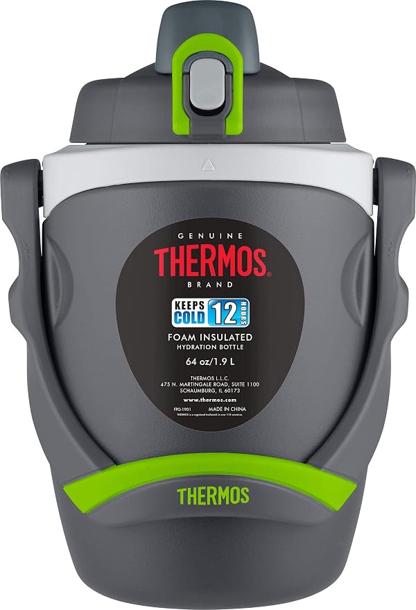 THERMOS Foam Insulated Hydration Bottle 64 Ounce | BPA-Free | Push-Button Lid | - Image 7
