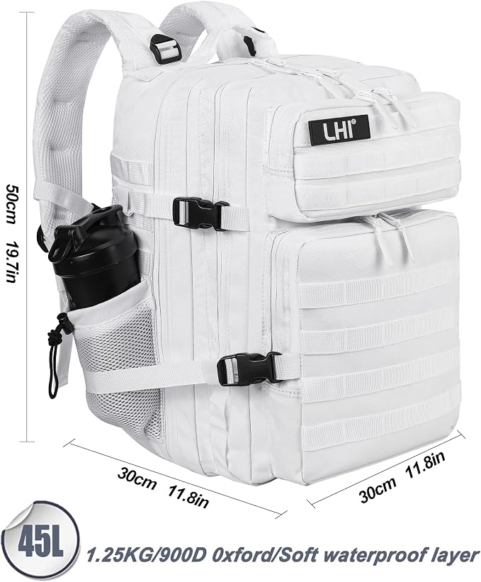 LHI Military Tactical Backpack for Men and Women 45L Army 3 Days Assault Pack - Image 3