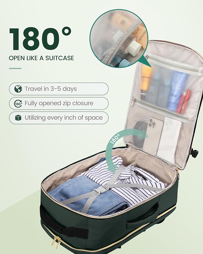 LOVEVOOK Travel Backpack for Women & Men 50L, Airline Approved Carry On - Image 2