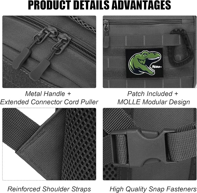 Kids Tactical Backpack Army Molle Bookbag Military Boys Backpack - Image 5