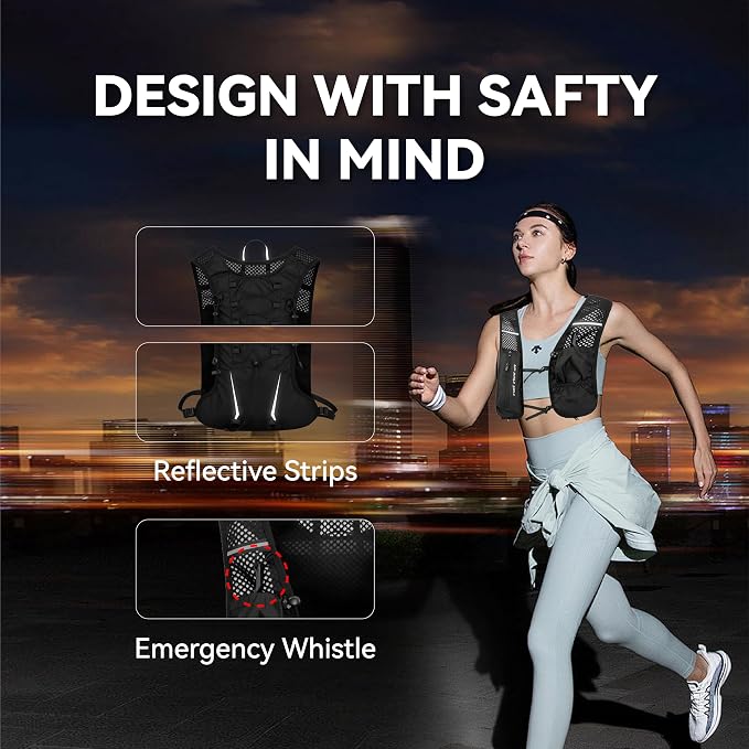 XBT Hydration Pack with 2L Water Bladder – Lightweight Running Vest - Image 5