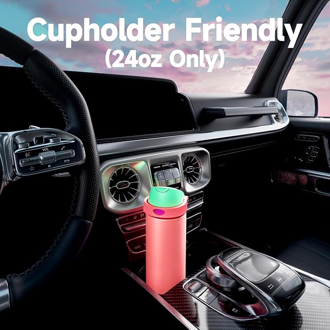 24 oz Insulated Water Bottle for Women: Meoky Stainless Steel Water Bottle - Image 7