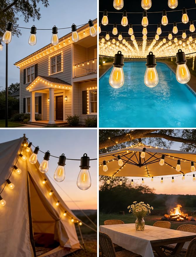 100 FT LED Outdoor String Lights - Image 8