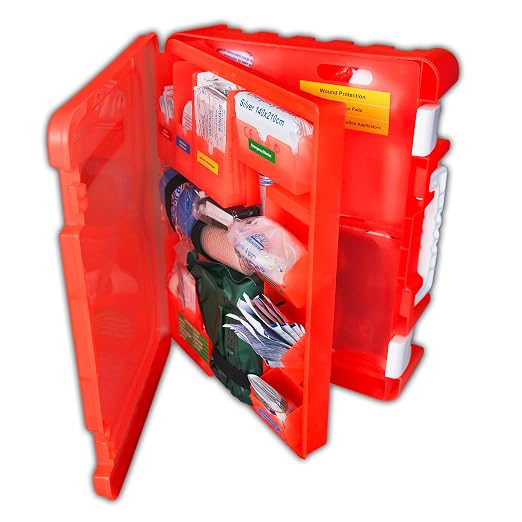 Rapid Care First Aid Kit, 100 Person Trauma Kit, 217 Pieces, ANSI 2021 Compliant by Rapid+Care