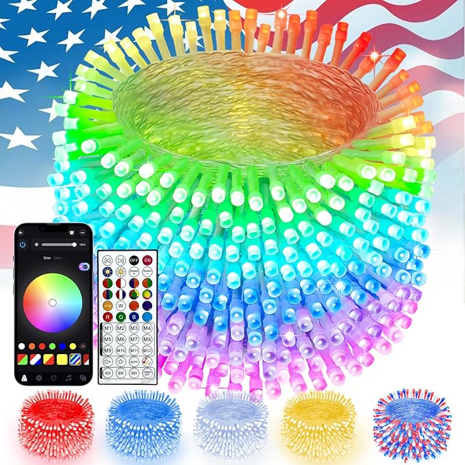 Smart Color Changing 4th of July Lights by SANJICHA