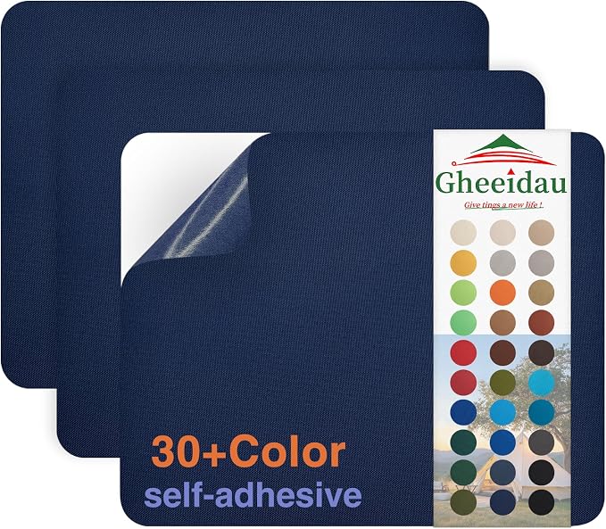 Gheeidau Canvas Repair Patch 9×11 Inch 3Pcs Waterproof Self-Adhesive Fabric by Givethingsanewlife