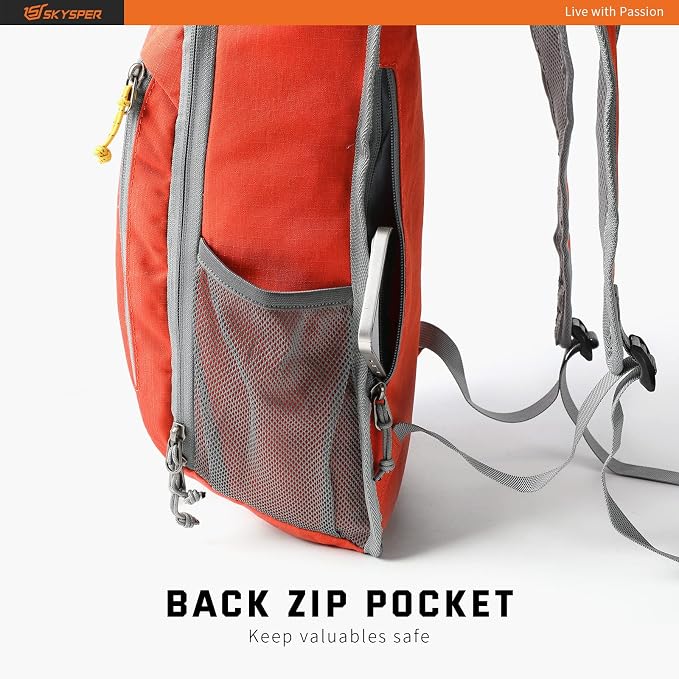 SKYSPER Small Daypack 10L Hiking Backpack Packable Lightweight Travel Day Pack - Image 7