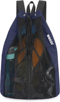 WANDF Swim Bag Mesh Drawstring Backpack Beach Backpack by WANDF