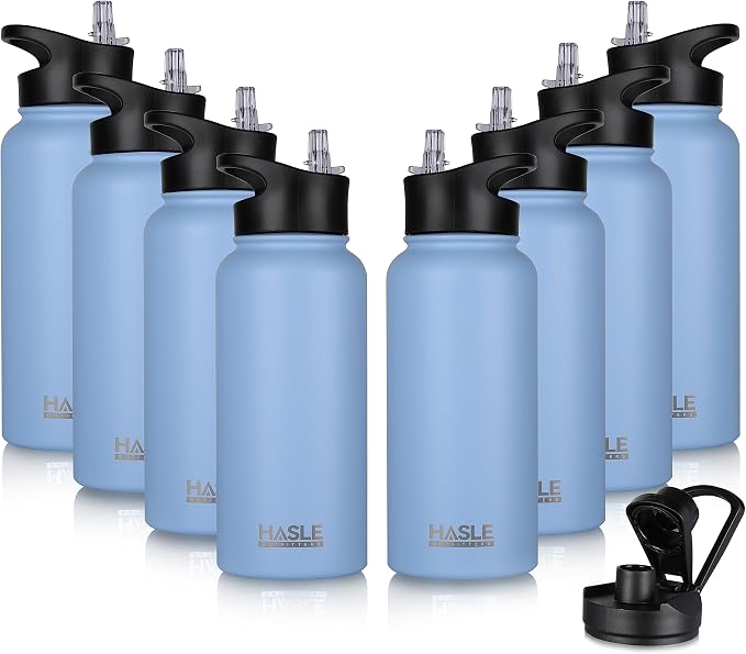 HASLE OUTFITTERS 32 oz Insulated Water Bottle Stainless Steel Double Walled by HASLEOUTFITTERS
