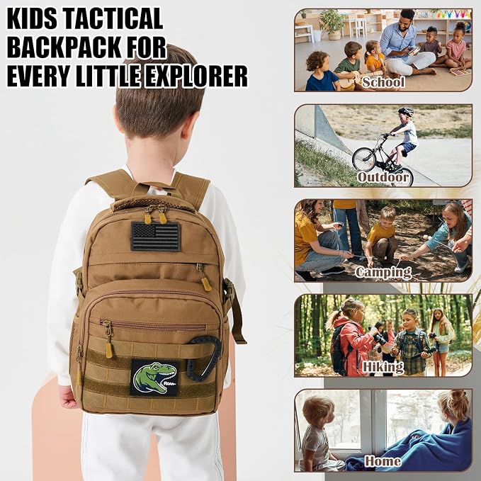 Kids Tactical Backpack Army Molle Bookbag Military Boys Backpack - Image 6