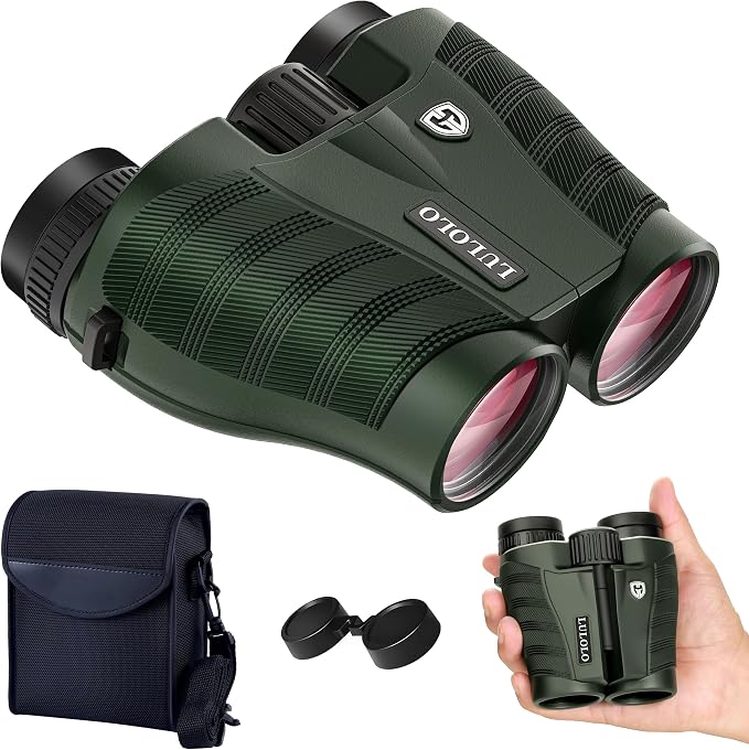 12x28 Compact HD Binoculars for Adults High Powered by LULOLO