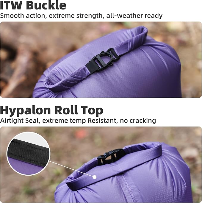 Thous Winds Waterproof Dry Bag, Ultralight 3L/6L/12L/24L/36L Roll Top - Image 5