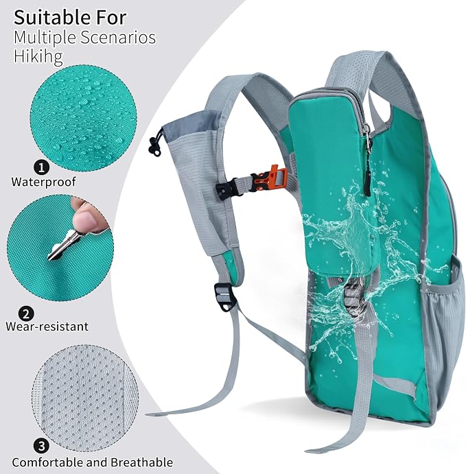 Hiking Backpack 10L/15L Small Daypack Lightweight Packable Travel Foldable - Image 4