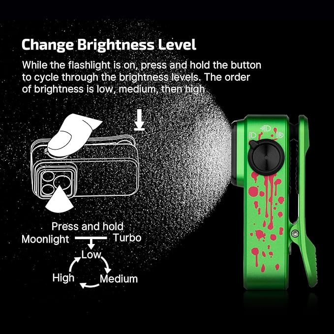 OLIGHT Oclip Pro EDC Flashlight Clip-on Light, Rechargeable 500 Lumens - Image 4