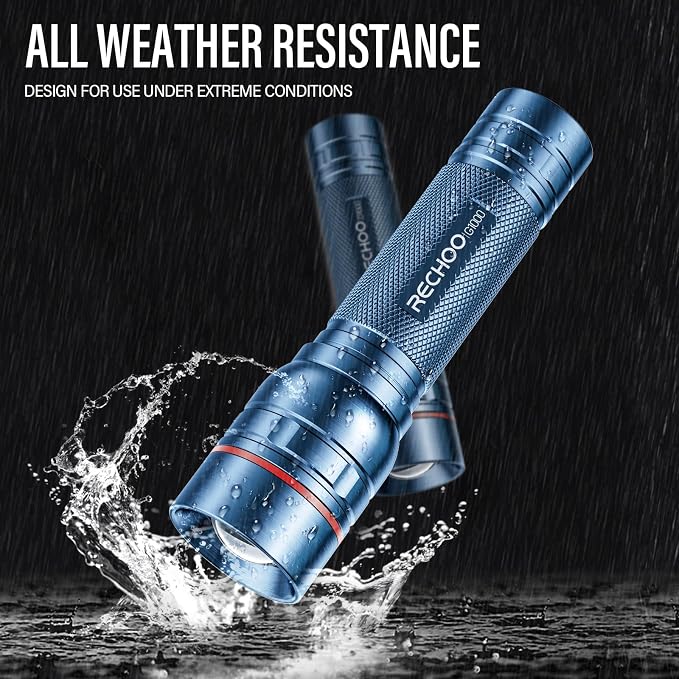 RECHOO Rechargeable Flashlights High Lumens, Super Bright Flash Light 2 Pack - Image 5