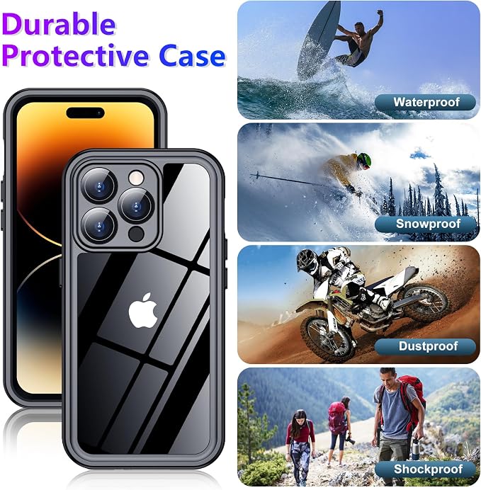 2024 New for iPhone 14 Pro Case Waterproof, Phone Case for iPhone 14 Pro 6.1" - Image 6