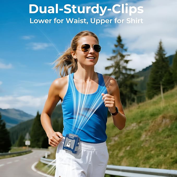 AMACOOL Portable Waist Fan Clip On, Father's Day Gifts - Image 6