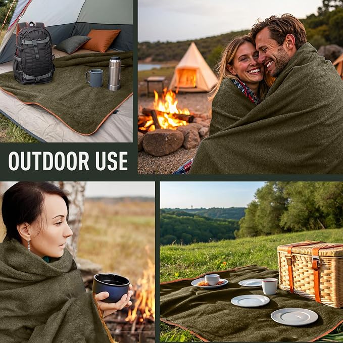 Large Military Wool Blanket - Image 2