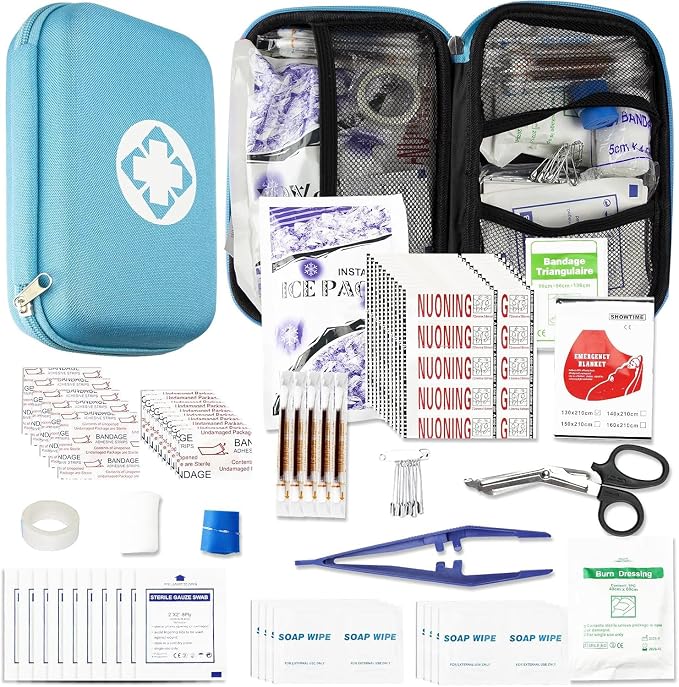 276PCS Small Travel First Aid Kit Supplies by AMORNING