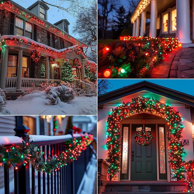 Brightown Battery Operated Christmas Lights 2 Pack 18 Feet 50 LED Clear Mini - Image 5