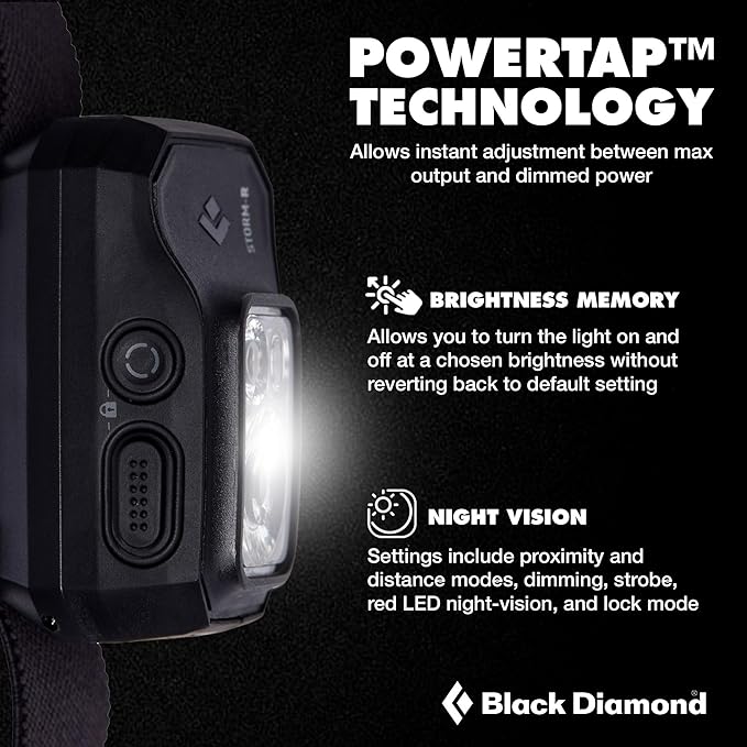BLACK DIAMOND Storm 500-R Rechargeable Headlamp | 500 Lumens Brightness | - Image 3
