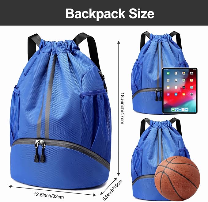 Hoedia Sports Drawstring Backpack - Image 6