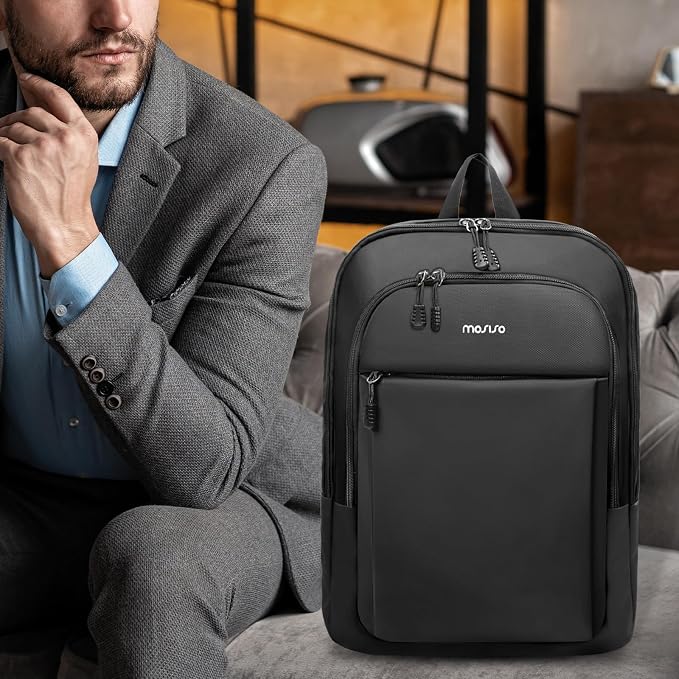 MOSISO Laptop Backpack for Men, Slim Lightweight Compact Computer Backpack for - Image 7
