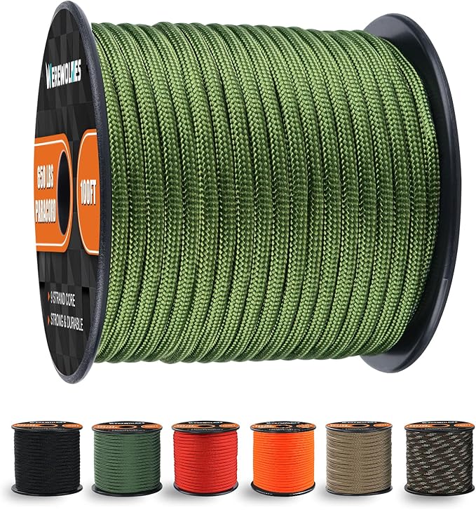 WEREWOLVES 650lb Paracord/Parachute Cord by WEREWOLVES