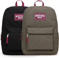 Montana West Backpack for Women Men 2 PCS Lightweight College Bookbags Casual by THEOFFICIALMONTANAWEST