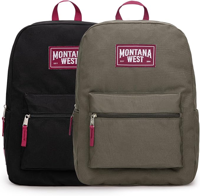 Montana West Backpack for Women Men 2 PCS Lightweight College Bookbags Casual by THEOFFICIALMONTANAWEST