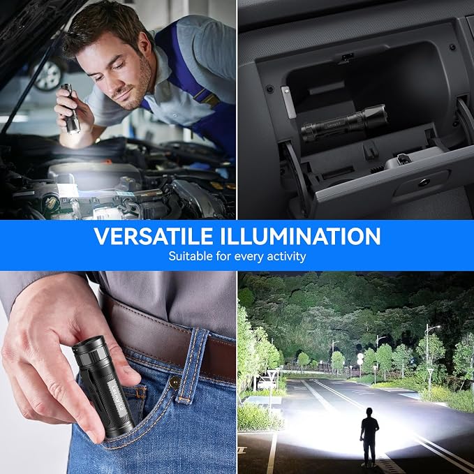 LETMY Rechargeable Flashlights High Lumens, 2 Pack 2000 Lumens Super Bright LED - Image 7