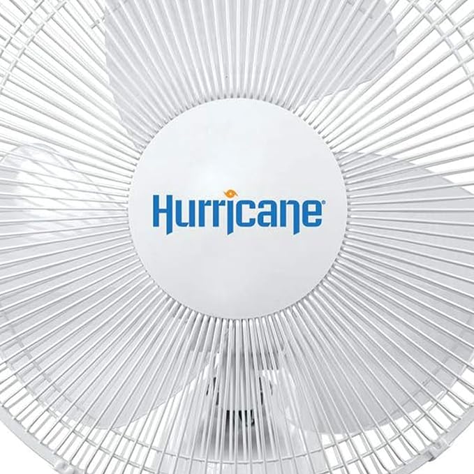 Hurricane 16" Supreme Oscillating Wall Mount Fan w/ 3 Quiet Speeds, Workshops & - Image 9
