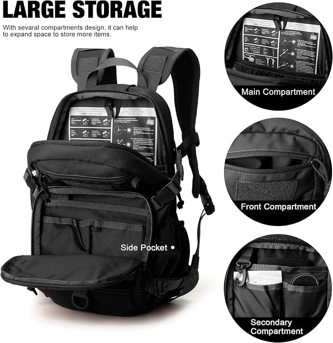 Mardingtop Small Tactical Backpack, Molle Hiking Backpack - Image 5