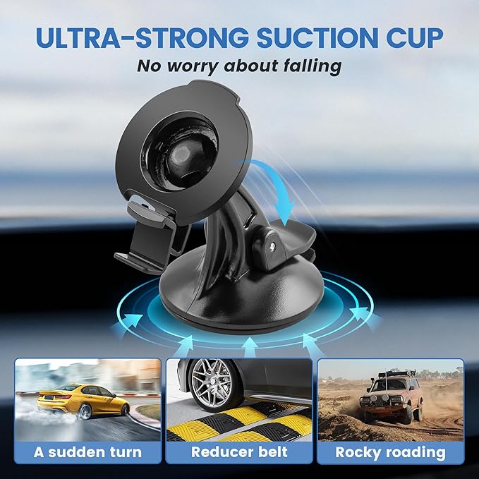 EWAY for Garmin Nuvi Drive Drivesmart Windscreen Windshield Suction Cup Mount - Image 3