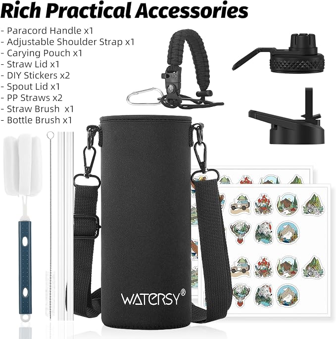 40oz Insulated Water Bottle, BPA Free&Leak Proof, Stainless Steel Water Flask - Image 7