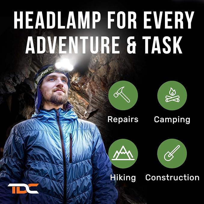TDC Head Lamp Led Rechargeable Super Bright - Image 8