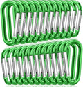 STURME 2" Aluminum D Ring Carabiners Clip D Shape Spring Loaded Gate Small by STURME