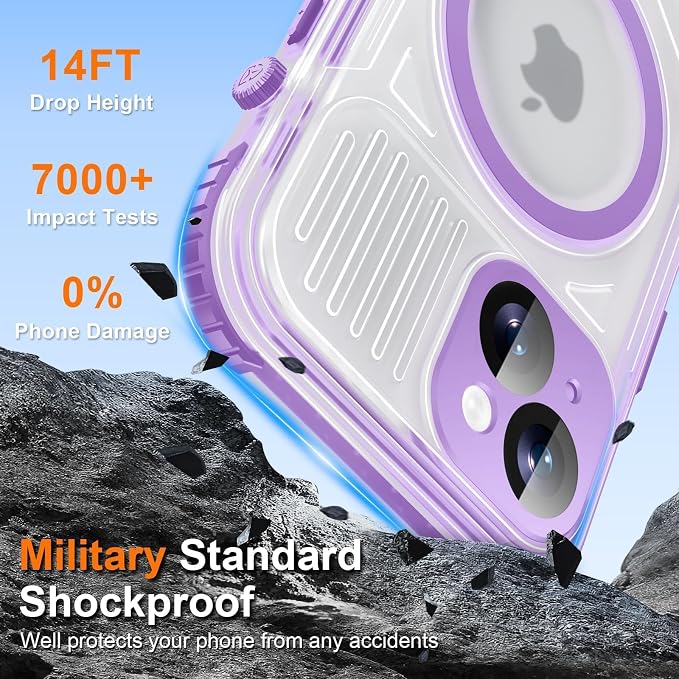WIFORT for iPhone 15 Waterproof Case, 360 Full Body Sealed Protection Cover - Image 9