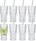8 Set 20oz Vintage Plastic Tumbler by Unknown