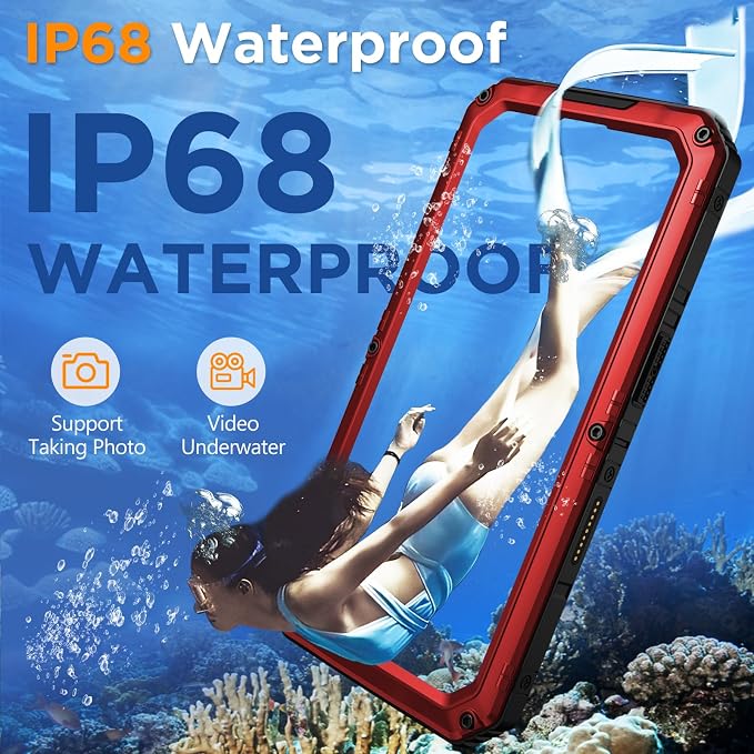 Mitywah Waterproof Case for iPhone 16 Pro, Shockproof Heavy Duty Case - Image 3