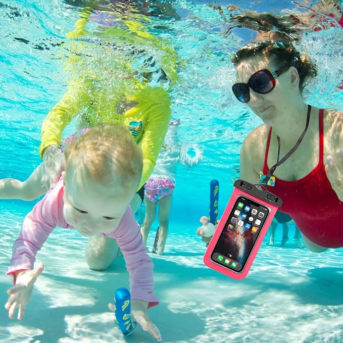 10 Pack Universal Waterproof Phone Pouch, Large Phone Waterproof Case Dry Bag - Image 5