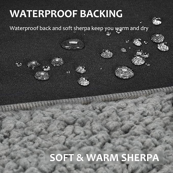 Tirrinia Large Waterproof Outdoor Blanket, Soft Warm Windproof Stadium Blanket - Image 2